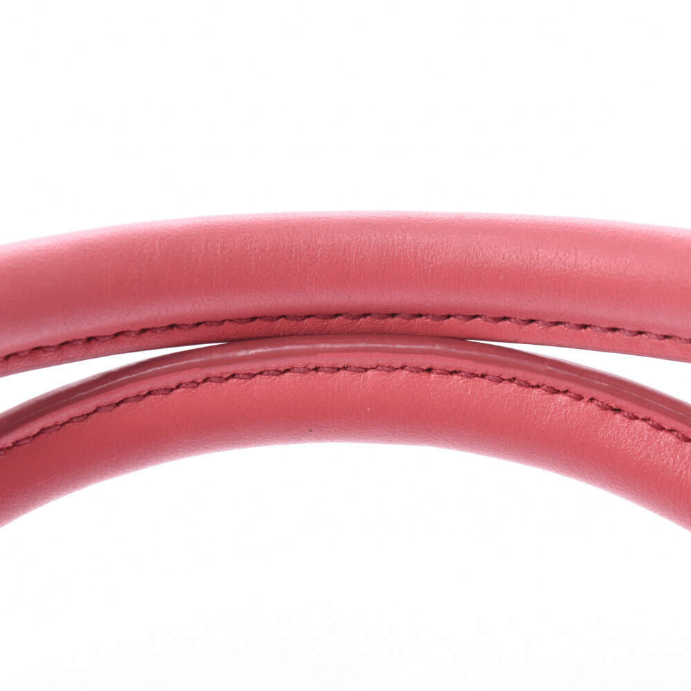 Prada Handbag Bag Pink Calfskin Boston - Picture 4 of 11